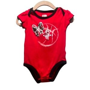 NBA Houston Rockers Basketball Baby Girls Onesie Romper Size 18 Months